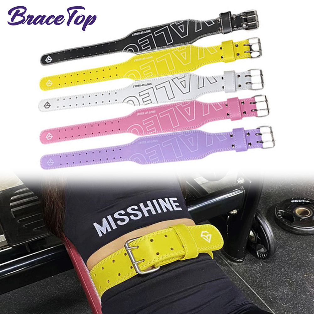 Leather Workout Belt - Weight Lifting Belt for Men Women,UV