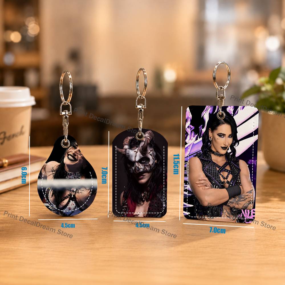 Leather Works - R-Rhea Ripley Wrestler Holder Keychain For
