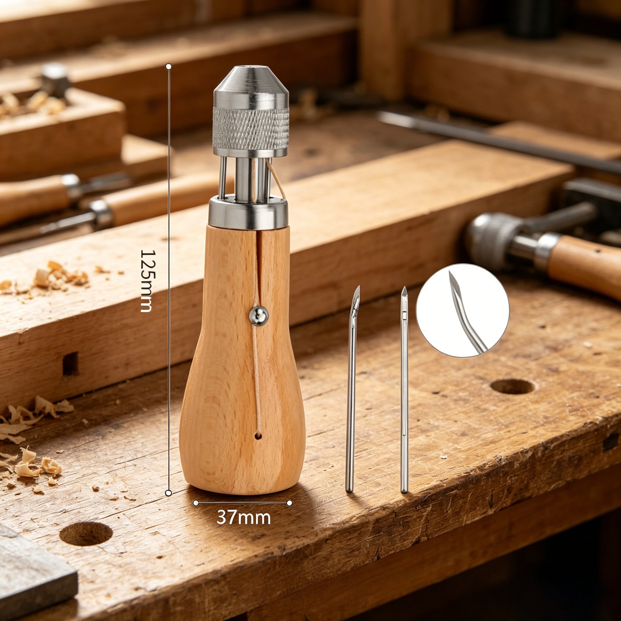 Portable leather tool set, lea – Waxed Thread Linen recenzja i cena
