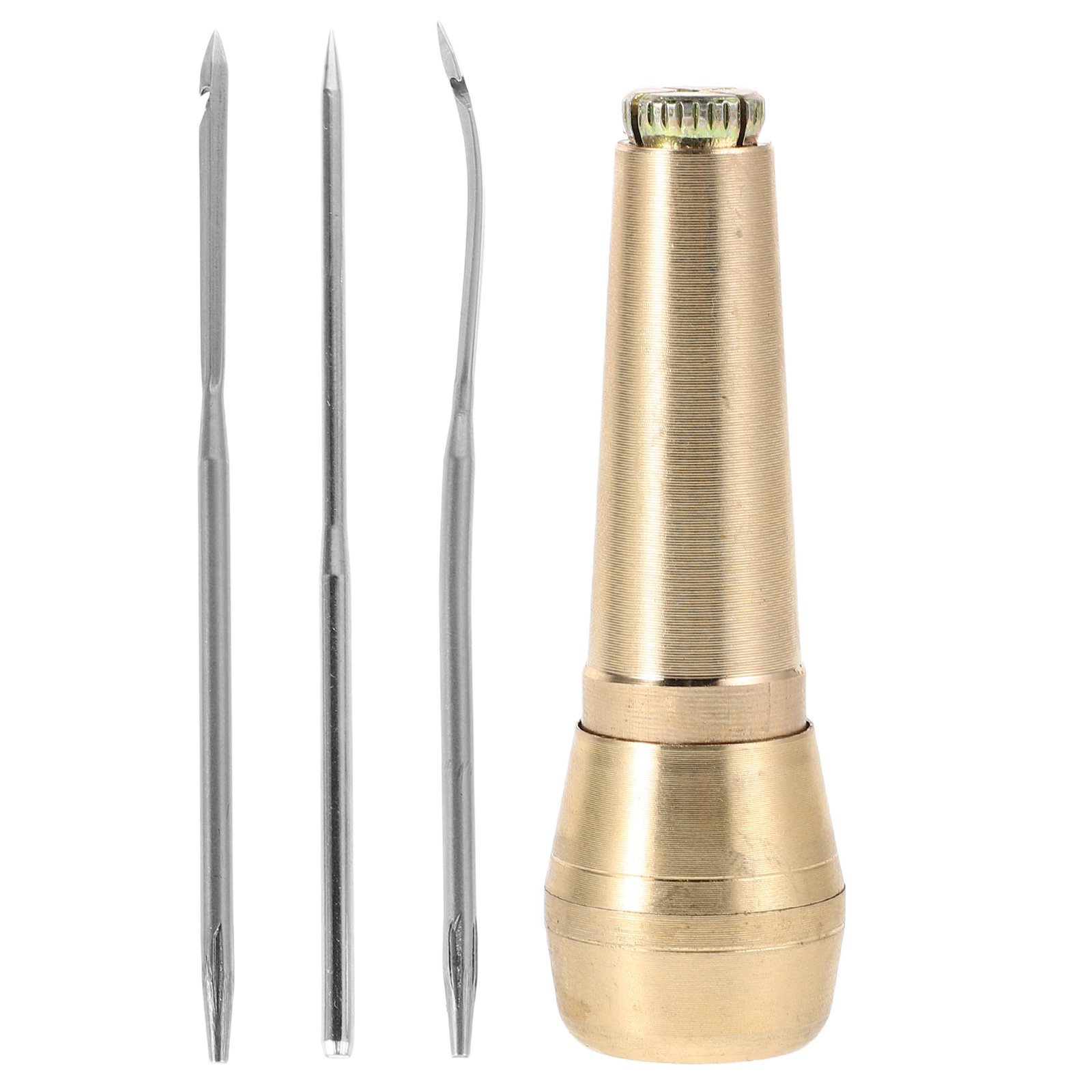 1Set Sturdy Brass Handle Hooke – Leatherwork Hand Sewing Needles recenzja i cena