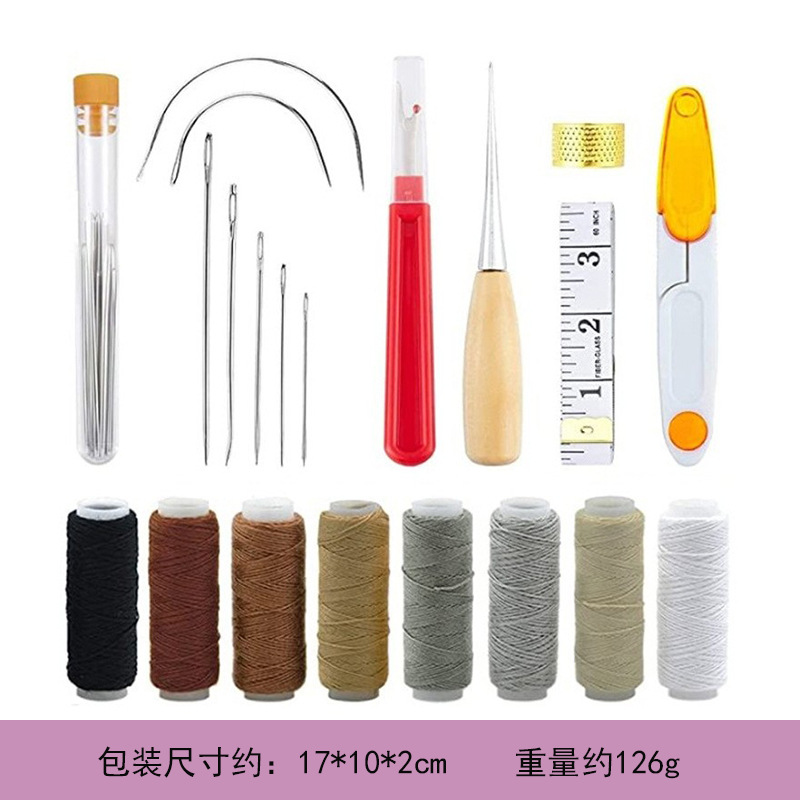 Leather Working Kit with Leath – Leatherwork Hand Sewing Needles recenzja i cena
