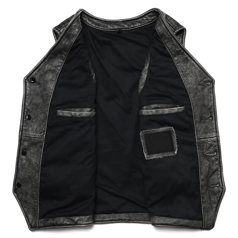 New Gery Vintage Genuine Leath – Leather Work Vest For Men recenzja i cena