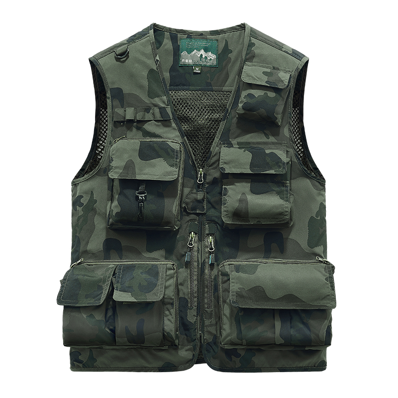Embroidered Vest Fishing Cloth – Leather Work Vest For Men recenzja i cena