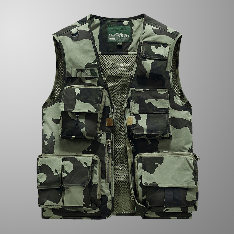 Embroidered Vest Fishing Cloth – Leather Work Vest For Men recenzja i cena