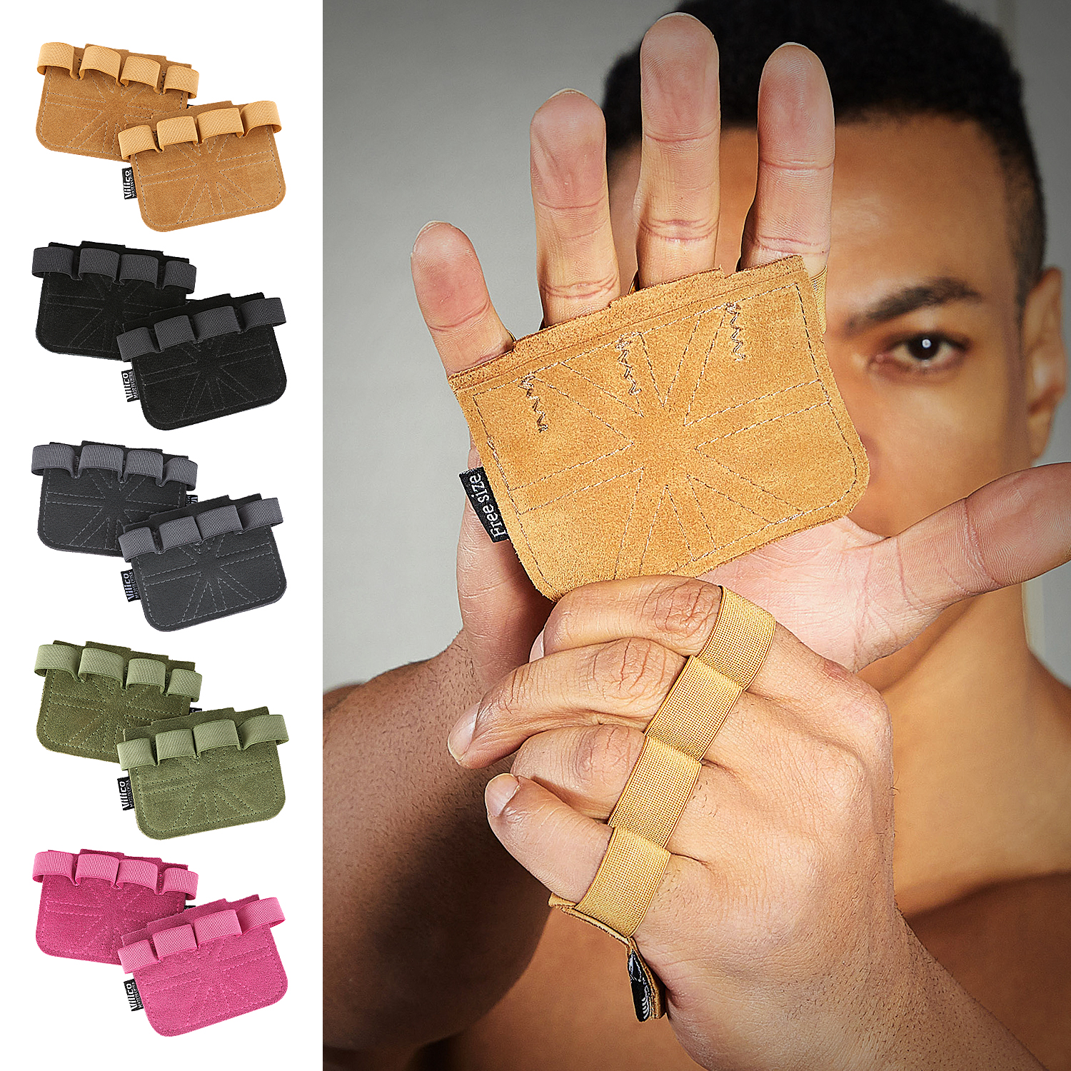1 Pair Cowhide Gym Gloves Grip – Leather Workout Belt recenzja i cena