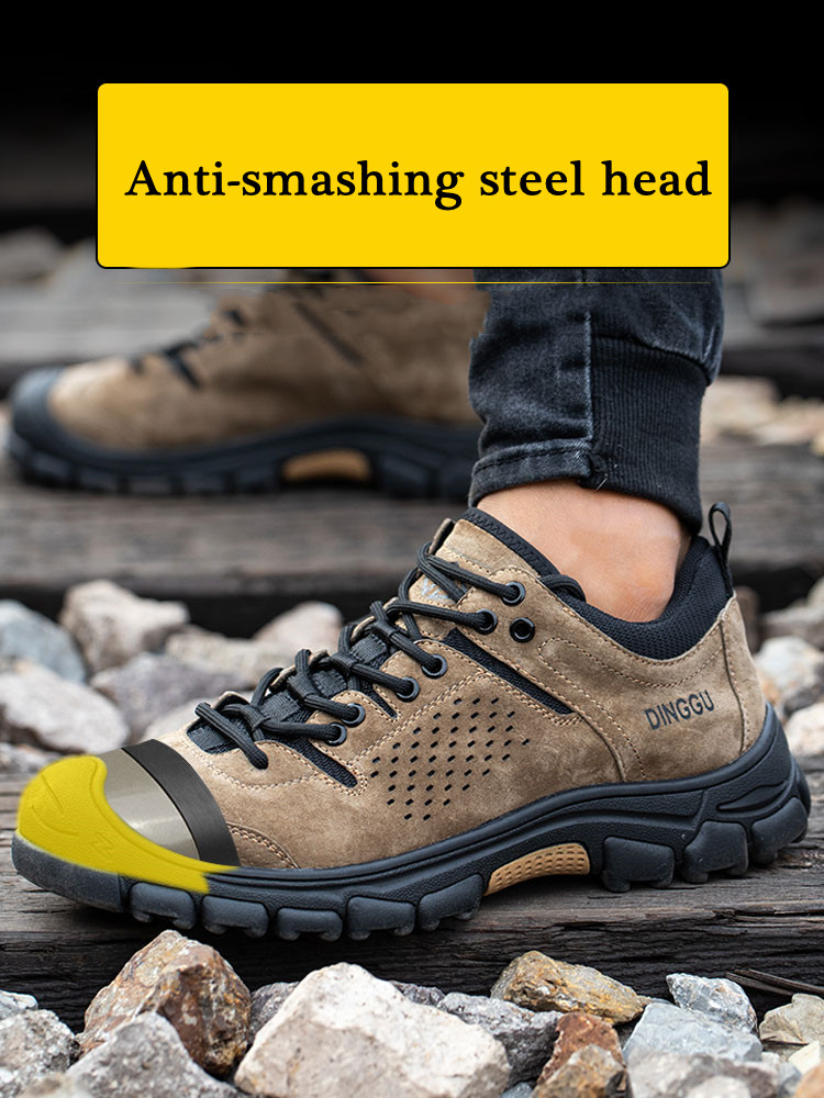 Work Safety Shoes Men Anti-sma – Leatherwork Clamp recenzja i cena