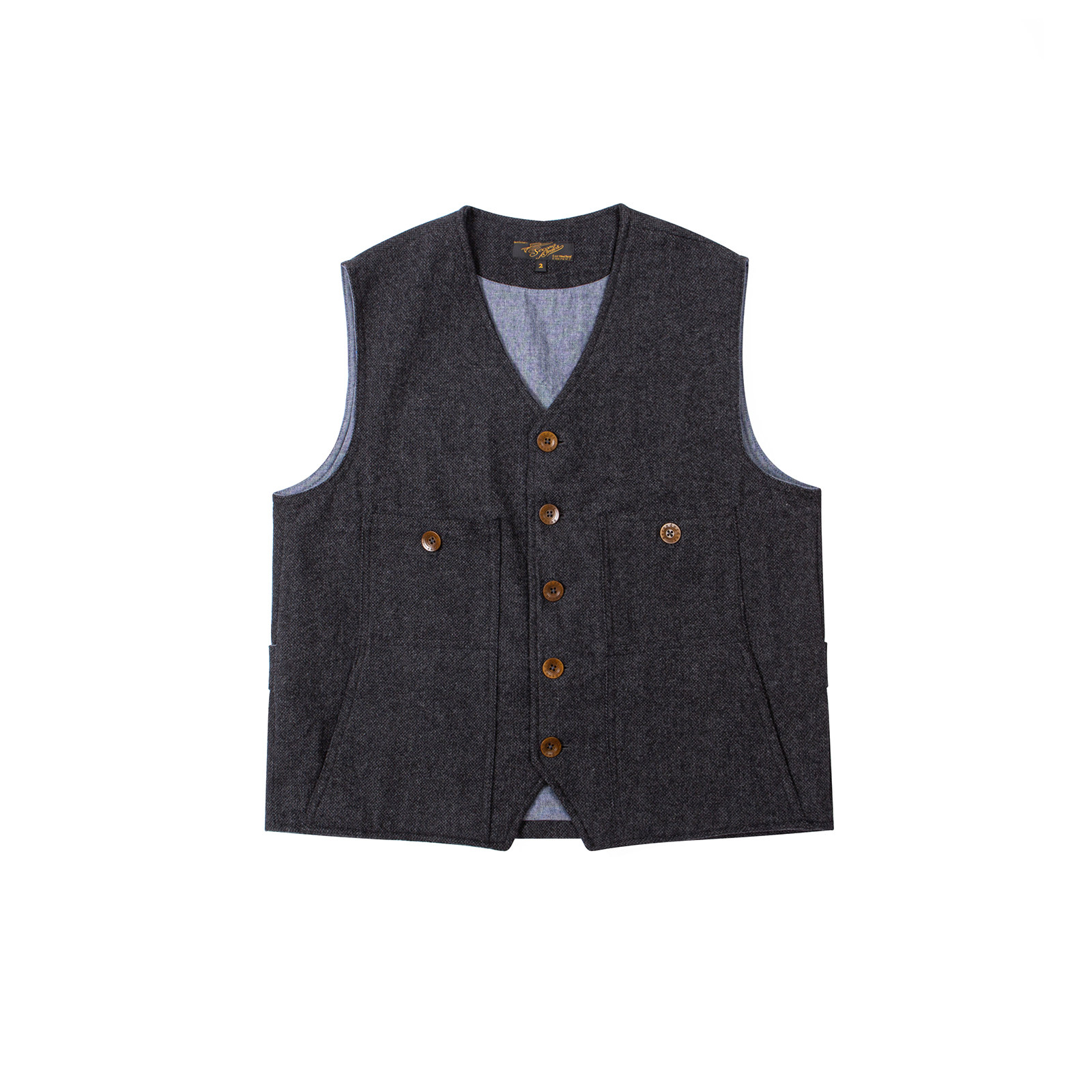 Secondorder FW24 Vintage Wool  – Leather Work Vest For Men recenzja i cena