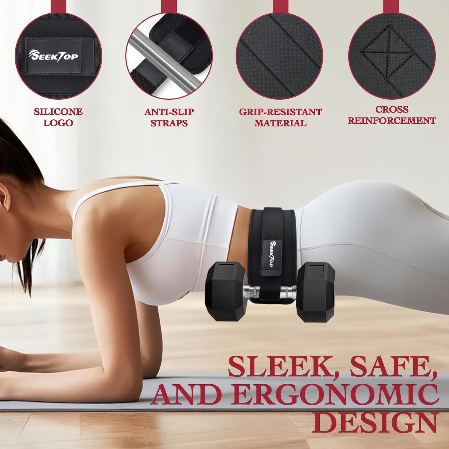 Adjustable Hip Thrust Belt for – Leather Workout Belt recenzja i cena