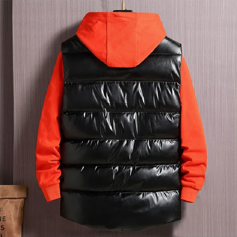 Plus Size Sleeveless Jackets M – Leather Work Vest For Men recenzja i cena