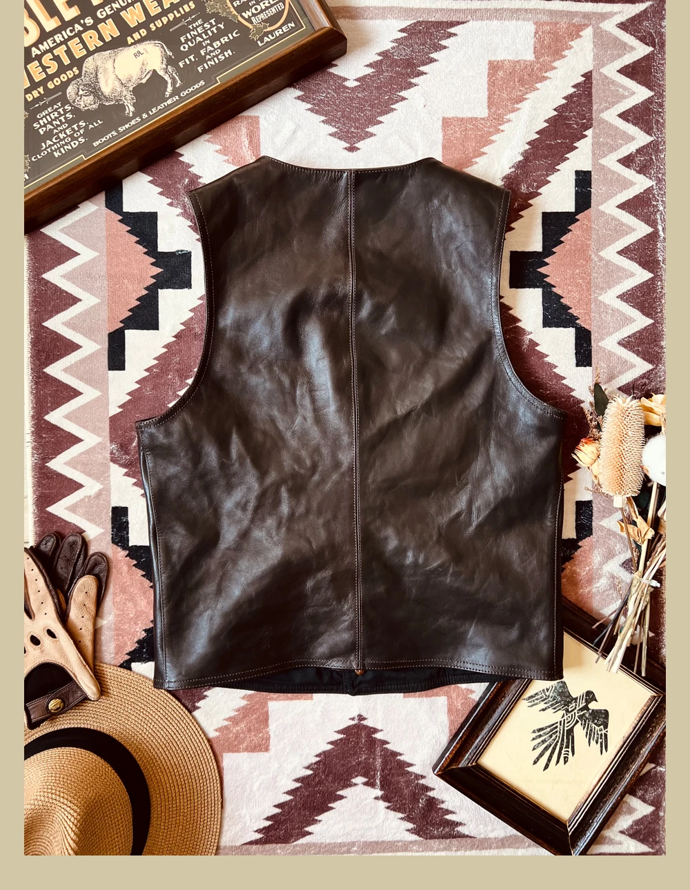 YR!Free shipping.Japanese Vint – Leather Work Vest For Men recenzja i cena
