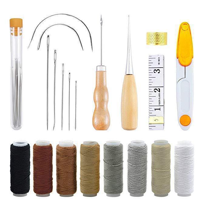 Leather Sewing Kit Leather Cra – Leatherwork Hand Sewing Needles recenzja i cena