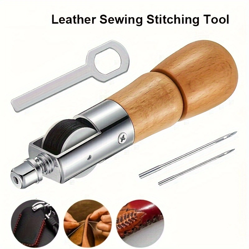 1 Set Leather Sewing Stitching – Waxed Thread Linen recenzja i cena