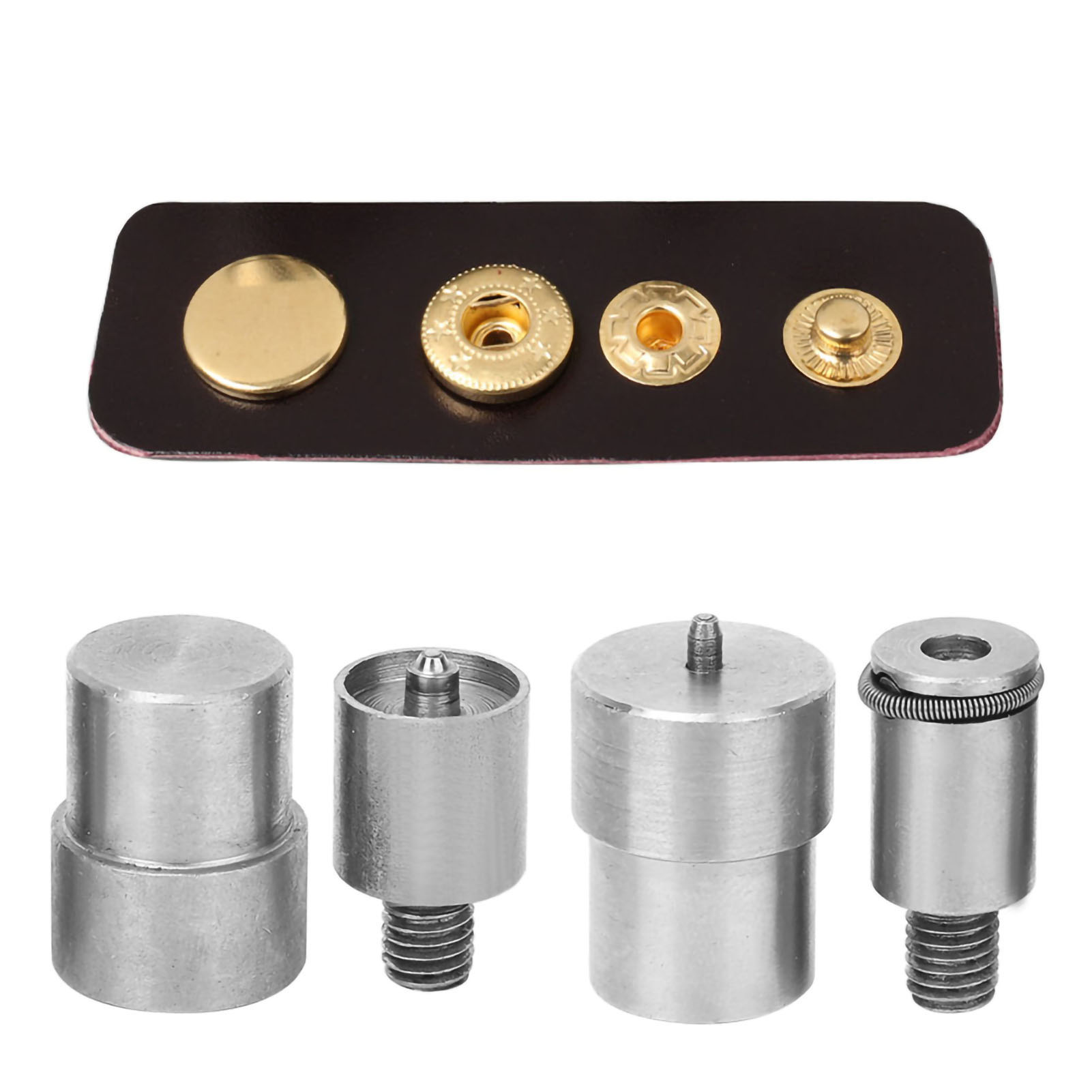 4Pcs Stainless Steel Snap Butt – Leatherwork Hand Press recenzja i cena