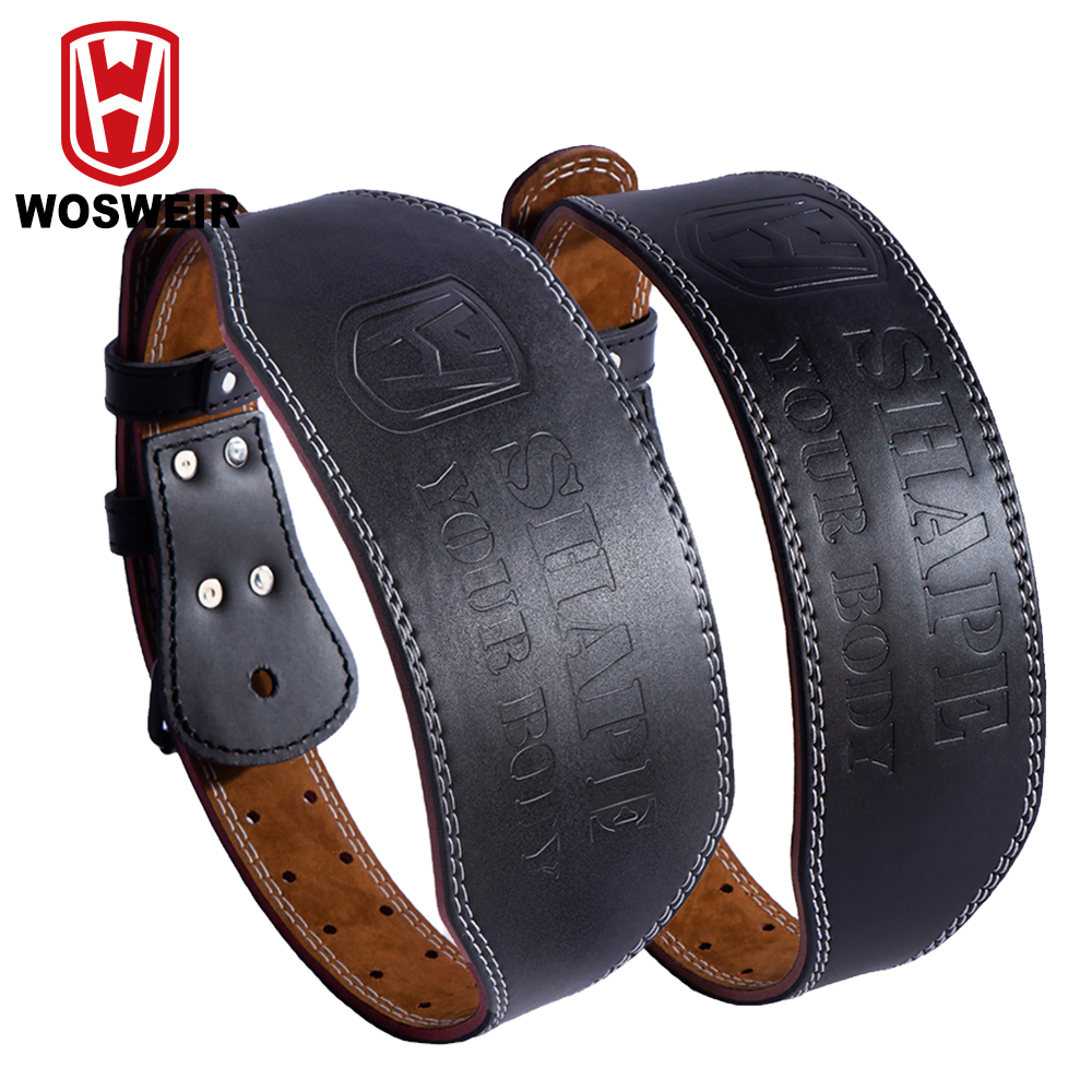 WOSWEIR-Men's Cow Leather Wais – Leather Workout Belt recenzja i cena