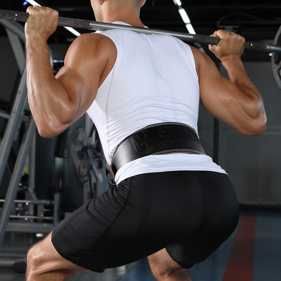 WOSWEIR-Men's Cow Leather Wais – Leather Workout Belt recenzja i cena