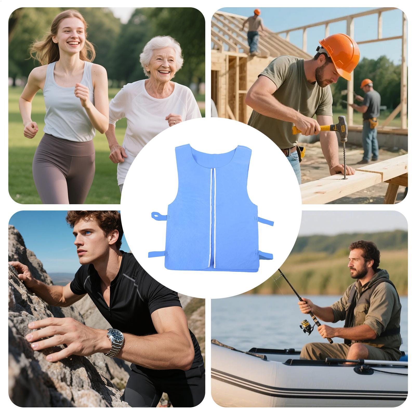 Cooling Vest Reusable Long-Las – Leather Work Vest For Men recenzja i cena